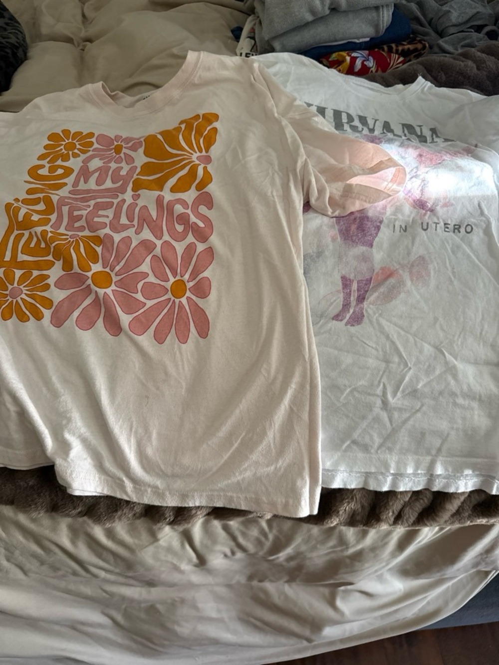 Target Kids Pink and Mustard 'Feeling My Feelings' Graphic Tee